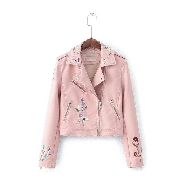 Autumn Women Faux Leather Jackets