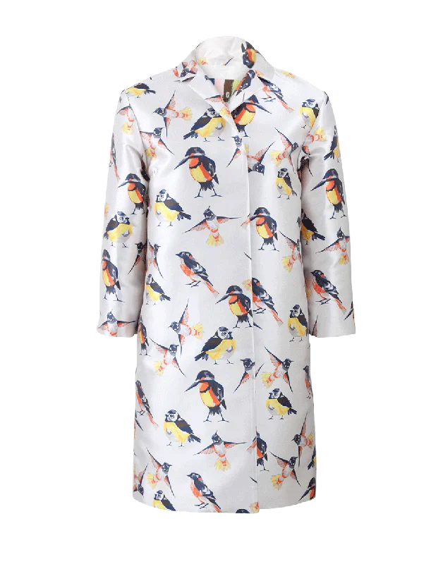 Bird Print Coat