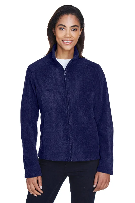 Core 365 Womens Journey Pill Resistant Fleece Full Zip Jacket - Classic Navy Blue