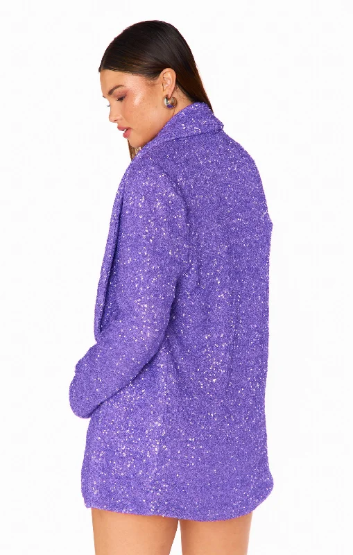 Dance Blazer ~ Violet Sequins