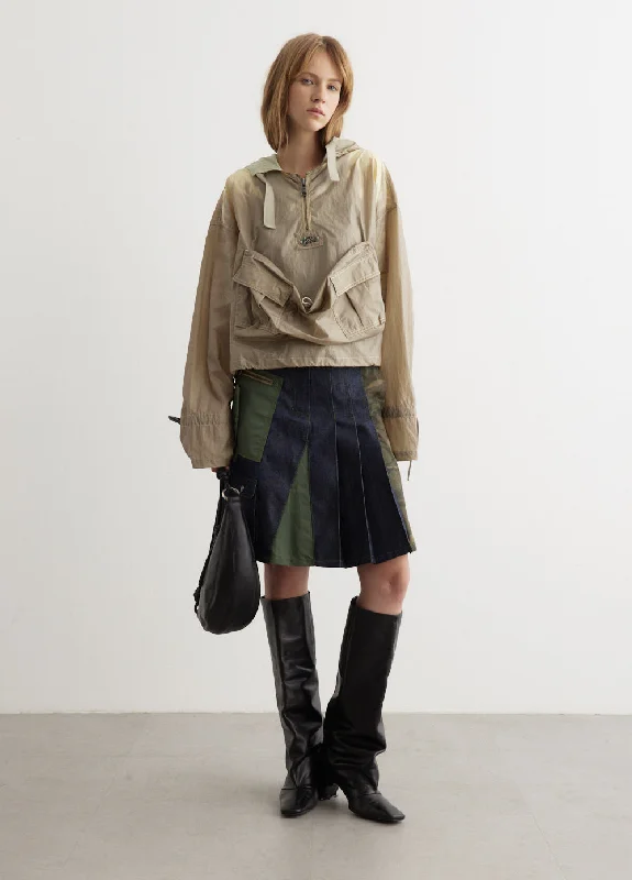 Arina Lace-Up Anorak Shirt Jacket