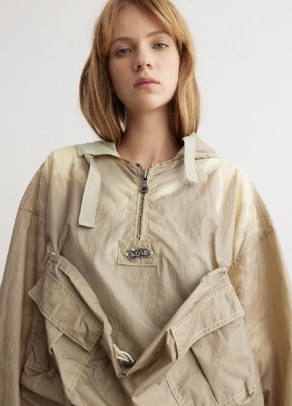 Arina Lace-Up Anorak Shirt Jacket