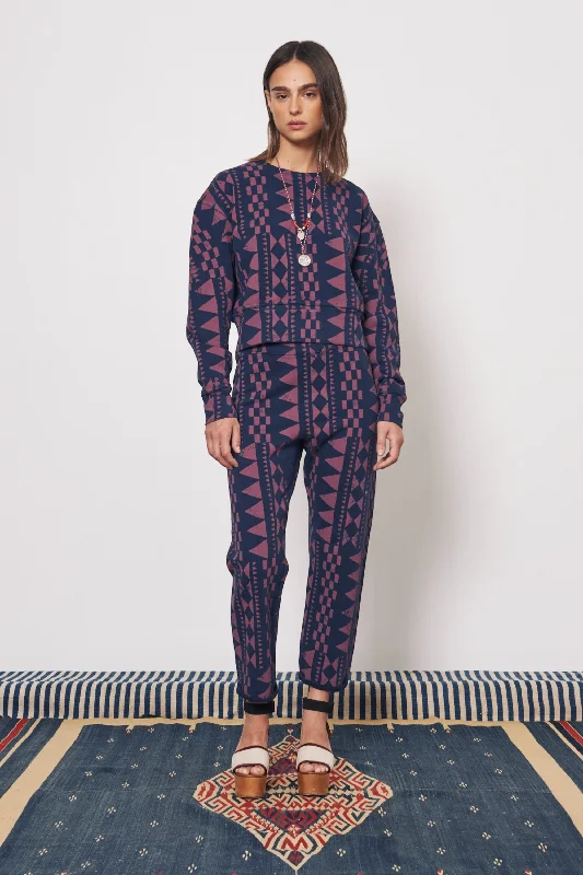 Tribal Geo Midnight & Jasper Cape Sweatpant