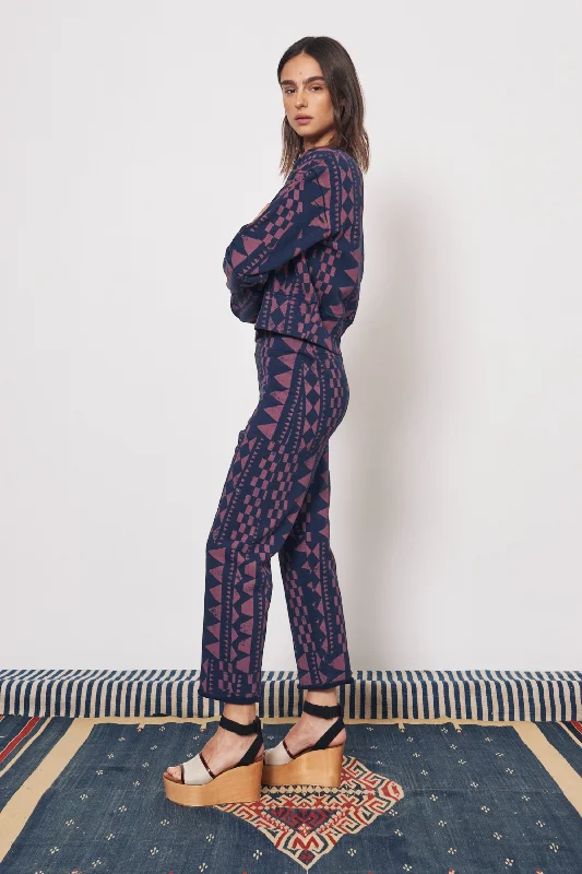 Tribal Geo Midnight & Jasper Cape Sweatpant