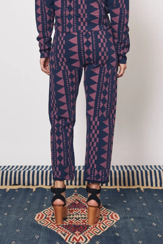 Tribal Geo Midnight & Jasper Cape Sweatpant